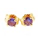 Sapphire Stud Earrings, 18k Yellow Gold, CTW 0.35 Carat