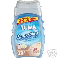 Tums Smoothies Cocoa & Creme Chewable Tablets - 60 Each