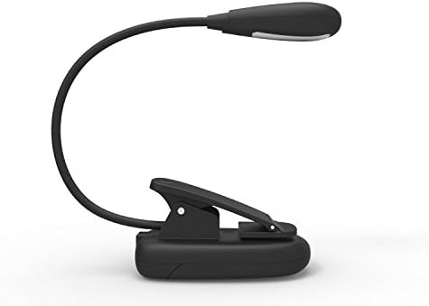Led Book Light, Lemontec Extra-Bright 4 LED Reading Light with Clip On , Reading Lamp for Reading in Bed At Night, 2 Pack