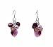 Jewelry : Earrings - E15 - Swarovski (tm) Crystal Heart and Pearl ~ Amethyst & Lt. Colorado Topaz