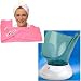 Profiles Wide Mask Facial Sauna With Pink Turbie Twist