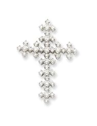 Ann Harrington Jewelry 14k White Gold Ct Tw Diamond Celtic Cross Pendant