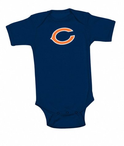 Chicago Bears Infant Team Logo Romper (Navy) 24M