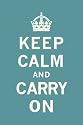 Keep Calm and Carry On Art Poster Print, 16x24