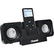 DreamGear i.Sound 2x Plus Foldable Speaker System for iPod and MP3 Players (Black)