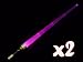 2 x Extending/Retracting Star Wars Style LED Lightsaber / Laser Sword - 36