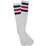 YogaColors Emoticon Unisex Triple Stripe Sporty Knee High Sock