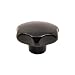 JW Winco Phenolic Plastic Hand Knob with Steel Tapped Insert, Threaded Hole, 3/8"-16 Thread Size x 1-3/16" Thread Depth, 3-5/32" Head Diameter (Pack of 1)