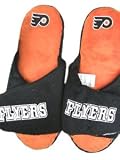 Forever Collectibles Philadelphia Flyers official NHL 2011 size medium Open Toe Two Tone Hard Sole Slippers