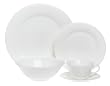 Godinger White Bone China 40-Piece Dinnerware Set, Service for 8