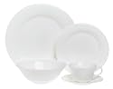 Godinger White Bone China 40-Piece Dinnerware Set, Service for 8
