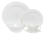 Godinger White Bone China 40-Piece Dinnerware Set, Service for 8
