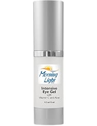 Best Eye Cream - Intensive Eye Gel for Dark Circles and Puffiness - with Vitamin C - Anti-Aging Complex Fights Against Bags Under Eyes - Effective for Wrinkles and for Puffy Eyes - You Can Wake Up with that "Morning Light Glow" -- Money Back Guarantee --