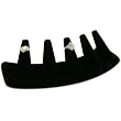 5 Ring Finger Display Jewelry Showcase Black Velvet