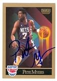 Pete Myers Autographed/Hand Signed Basketball Card (New Jersey Nets)