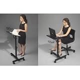 Review Stacks and Stacks  / Adjustable unit designed to accommodate laptops - converts into lectern. (Black) (28 1/4