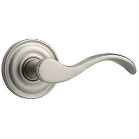 Baldwin 5455.150.PASS Wave Lever Passage Set, Satin Nickel by Baldwin