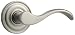 Baldwin 5455.150.PRIV Wave Lever Privacy Set, Satin Nickel