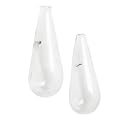 Recycled Teardrop Glass Vase Sconces