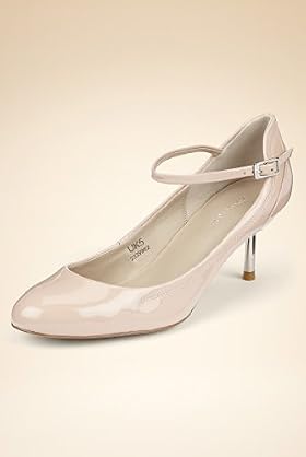 Autograph Leather Metal Heel Dolly Shoes