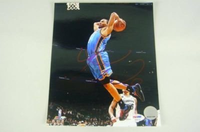 Thunder Russell Westbrook Autographed/Hand Signed Auth 8x10 Photo PSA