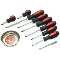 Titan (TIT17240) 10 Piece Screwdriver Set with Magnetic Dish and Pick-Up Tool On Sale