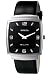 Invicta Men's Slim Collection Square Black Leather Watch #5131