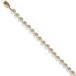 14K Yellow Gold Cultured Akoya Pearl Bracelet
