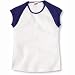 Soffe Girl's Vintage Baby-Rib Knit Cap Sleeve Tee