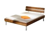 Link 55300180 Bett Verena MDF Walnuss Dekor 180 cm