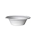 ECO PRODUCTS Compostable 12oz Molded Fiber Wide Bowls, Case of 1000, WorldView Disposable White Soup Pasta Bowl, Lid Available, Tree-free Sugarcane, For Hot or Cold Food