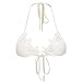 Fanala Sexy Women Bandeau Lace Crochet Bikini Set Push Up Bra Swimwear