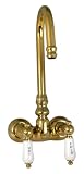2 Handle Oil Rubbed Bronze Wall Mount Bath Faucet TW38