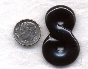 Black Obsidian Figure 8 Donut (JP-FED55)