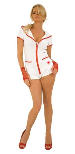 Hooded Nurse Costume Jumper
