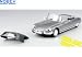 Diecast Model Citroen DS21 Cabriolet in White (1:43 scale)