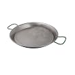 World Cuisine A4172447 Polished Carbon Steel 18.5 Inch Paella Pan