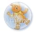 Baby Boy Bear Bubble Balloon 24