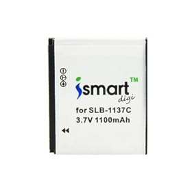 iSmart Samsung SLB-1137C 3.7V 1100mAh Rechargeable Li-ion Battery Pack for Samsung I7B (White) + Worldwide free shiping