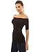 PattyBoutik Women's Off Shoulder Elbow Sleeve Top