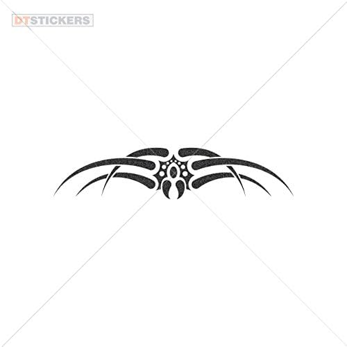 Vinyl Stickers Decal Spider Style Design For Helmet waterproof creep clip art night (10 X 2,13 Inches) Metallic Black