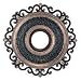 Napoli Collection 22” Wide Sterling Walnut Fan Medallion