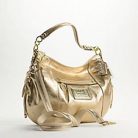 coach hobo gold