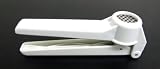 WHITE GARLIC PRESS PRESSER CRUSHER EASY CLEAN