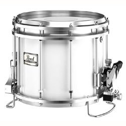 MusicalInstruments: Pearl Championship Snare Drum, White 12x14