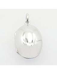 Ladies silver locket pendant cross charm fancy jewelry fashion yolo oval locket pendant Length - 27mm Width - 15mm