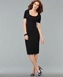 Jones New York Dress, Basic Short Sleeve with Belt