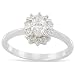 18K White Gold 0.298ct Diamond & White Diamond Ring - Size N