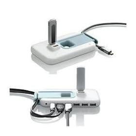 Belkin - Hub USB 2.0 - 7 ports - 2 verticaux - Blanc