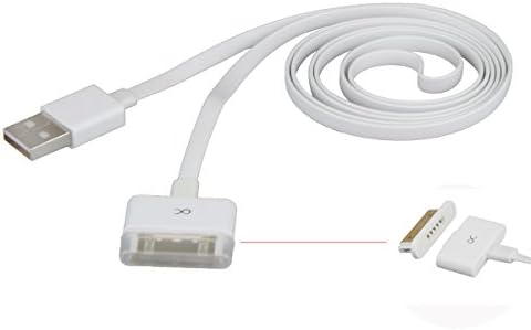 wtitech Magic seperating anti-dust magnet cable with charging and sync for iPhone4 iPhone4S iPad2 iPad3 --white color 100CM
